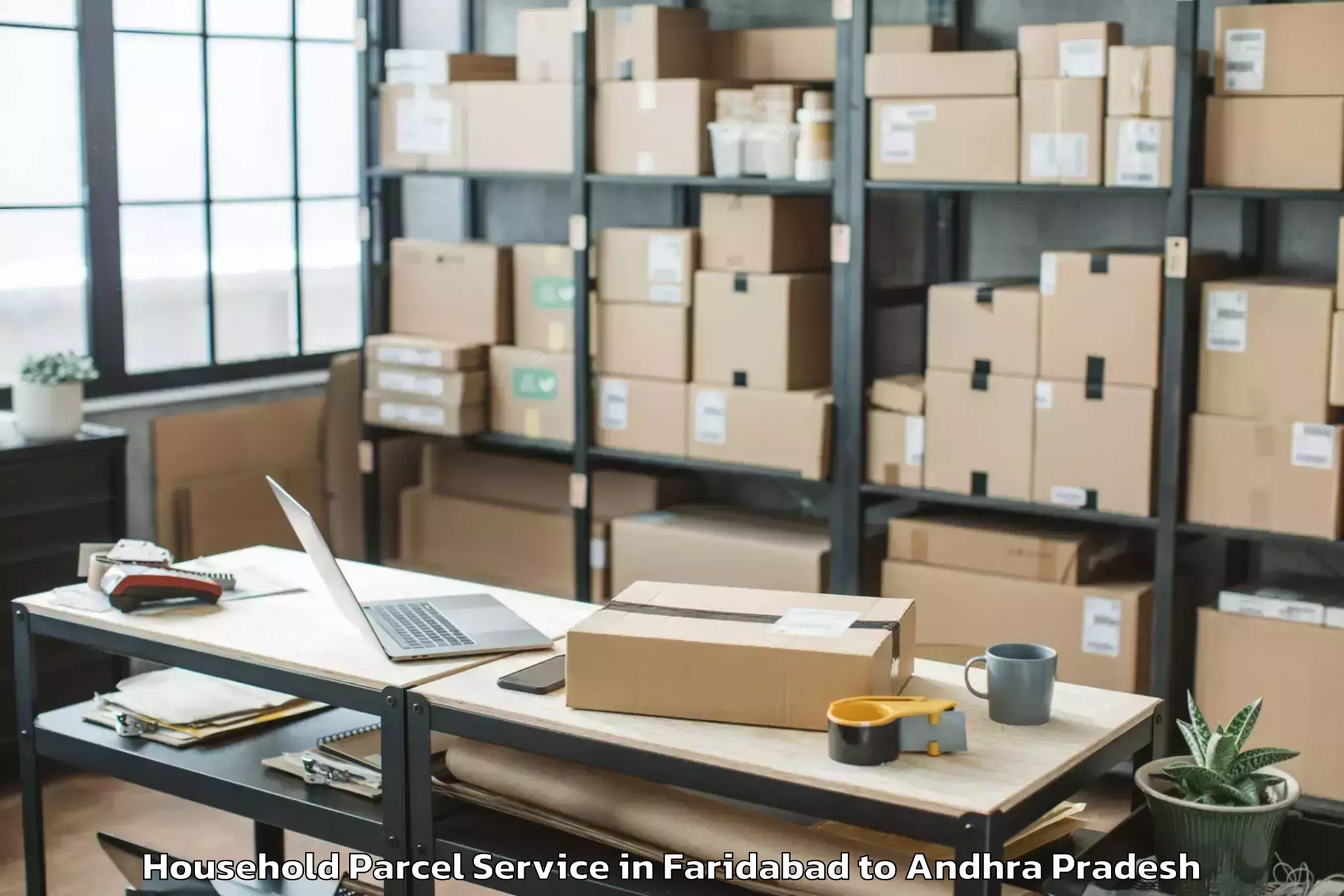 Easy Faridabad to Vepagunta Household Parcel Booking